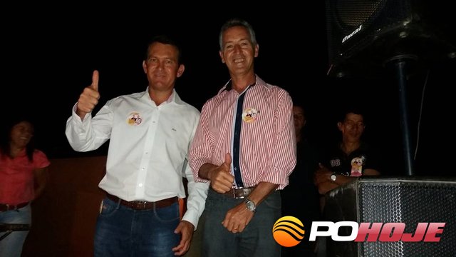Prefeito eleito de Lagoa Grande Edson Sabino e o vice prefeito eleito ZÃ© Orlando
