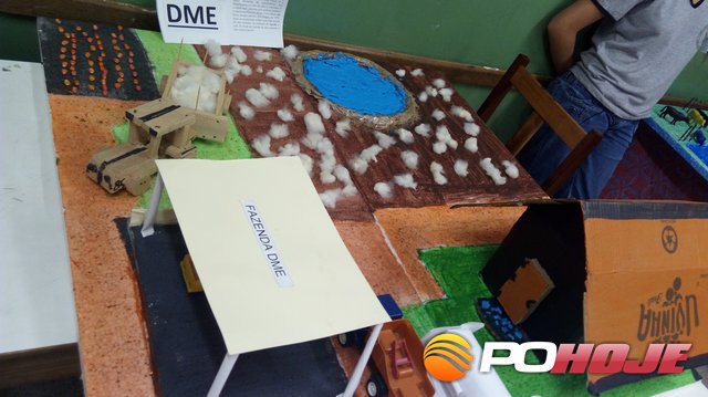 Trabalho sobre a produção agrÃcola no Chapadão de São Pedro (Foto: Divulgação Escola de Ponte Firme)