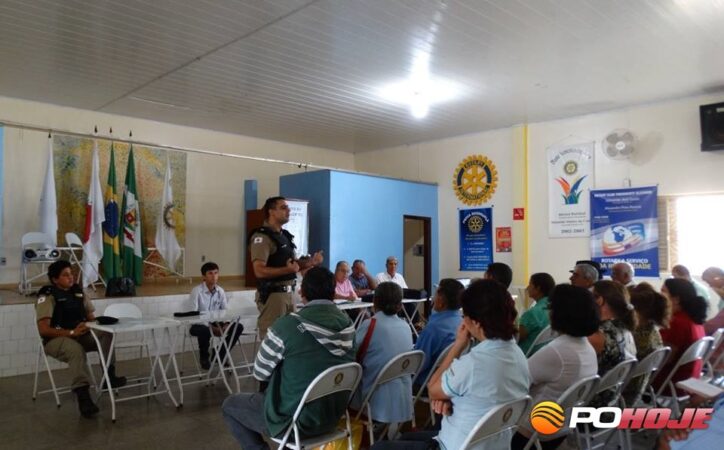 Tenente Santoro durante apresentaÃ§Ã£o no Consep em Presidente OlegÃ¡rio (Foto: DivulgaÃ§Ã£o Consep)