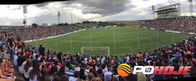 Estádio do Mamoré lotado com a partida beneficente (Foto: Enviado pelo WhatsApp Cida Silva)