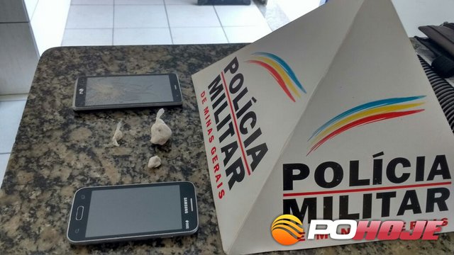 Celulares apreendidos (Foto: DivulgaÃ§Ã£o PolÃ­cia Militar)