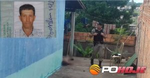 VÃ­tima Divino Landim Filho morto na varanda de casa no bairro AmÃ©rico Caetano