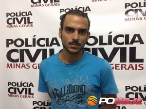 Nelicton Túlio Pereira da Silva, 24 anos, preso pela PolÃcia Civil