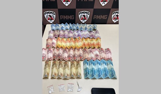 Polícia Militar prende dupla e apreende cocaína, dinheiro e celular em Lagoa Grande
