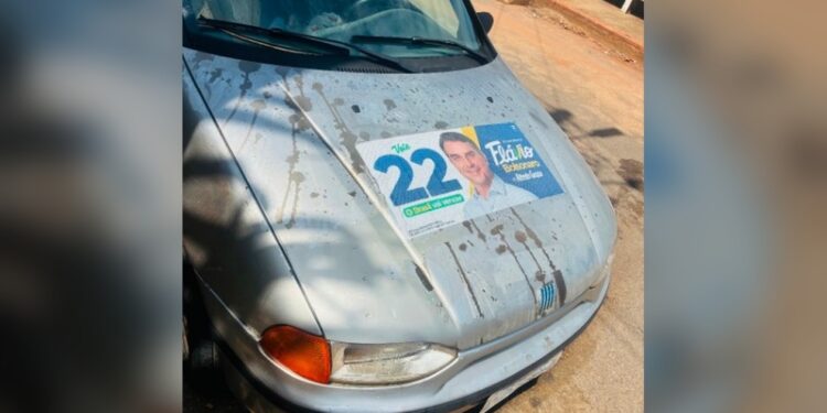 Morador denuncia dano em carro após suspeita de líquido corrosivo na pintura, e PM é acionada no bairro Saltador