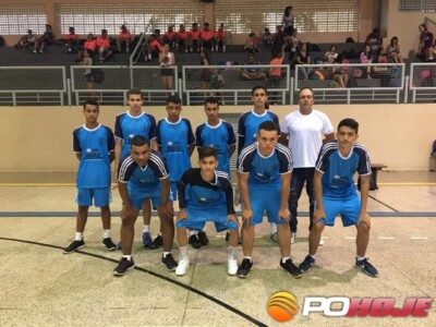 Meninos do vôlei da Escola E. de Ponte Firme