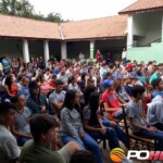 Alunos da E.E.Ponte Firme no pátio da escola (foto tirada antes da pandemia).